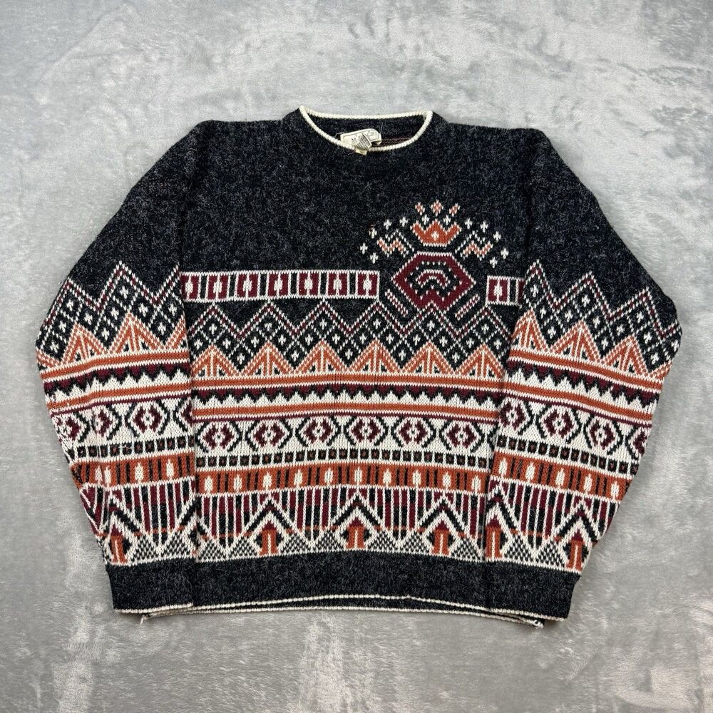 Vintage The Men’s Store All Sears Geometric Acrylic Sweater Men’s XL Korea